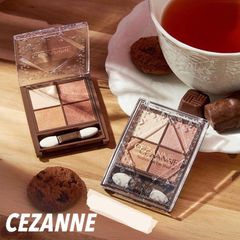 Cezanne Phấn mắt 4 ô Nuance On Eye Shadow