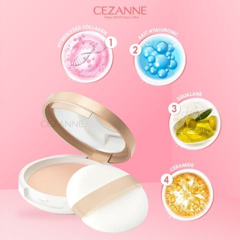 Cezanne Phấn phủ UV Silk Cover Powder 10g