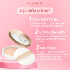 Cezanne Phấn phủ UV Silk Cover Powder 10g