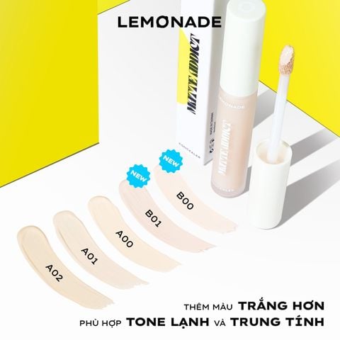 Lemonade Che khuyết điểm Matte Addict Concealer