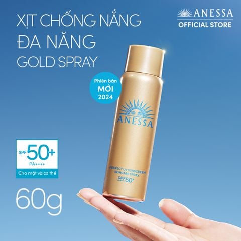 Anessa Xịt chống nắng dưỡng da đa năng Perfect UV Sunscreen Skincare Spray NA 60g