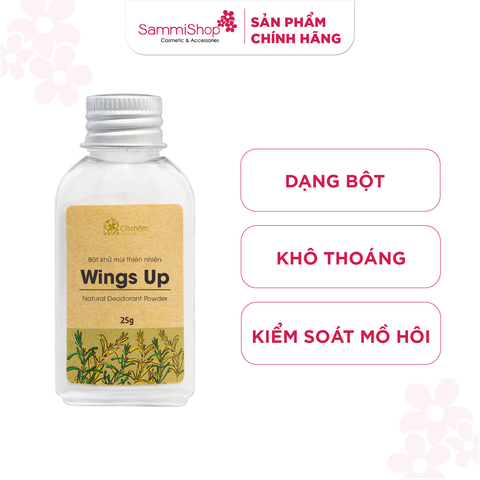 Cỏ mềm Bột khử mùi thiên nhiên Wings Up 25g