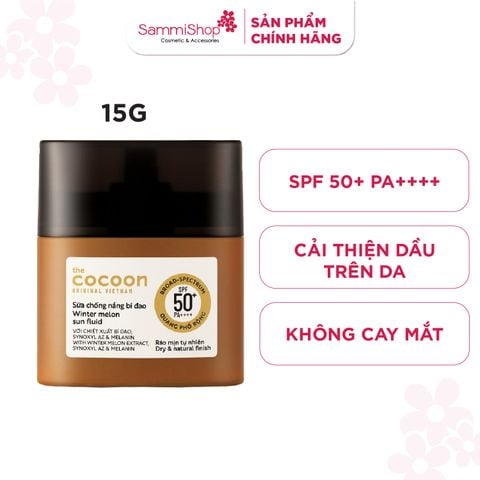 Cocoon Sữa chống nắng bí đao Winter Melon Sun Fluid 15ml