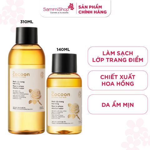 Cocoon Nước tẩy trang hoa hồng Rose Bi-Phase Micellar Water