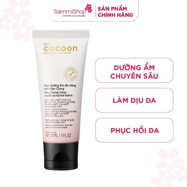 Cocoon Sáp dưỡng ẩm Sen Hậu Giang Multi - Purpose Balm 30ml