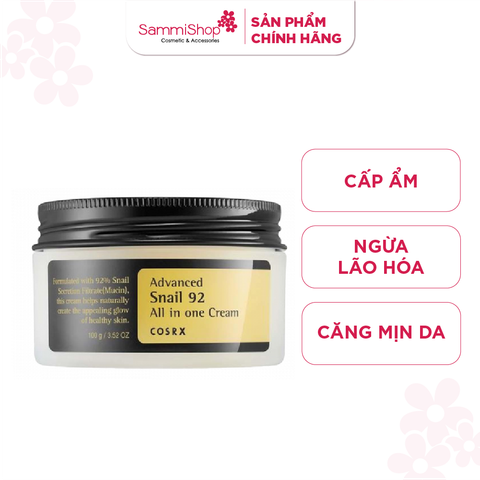 Cosrx kem dưỡng Advanced Snail 92 All in one Cream 100g