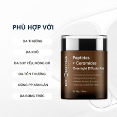 DrCreutics Kem dưỡng Peptides + Ceramides Overnight Diffusion Pack 50g
