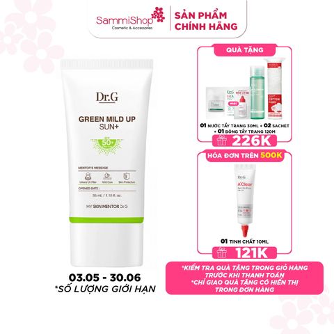 Dr.G Kem chống nắng Green Mild Up Sun+ 50ml