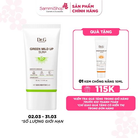 Dr.G Kem chống nắng Green Mild Up Sun+ 50ml