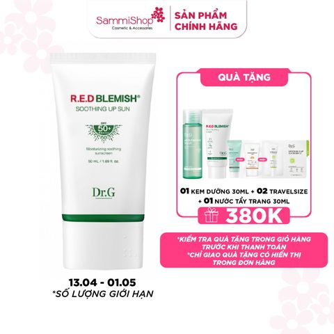 Dr.G Kem chống nắng R.E.D Blemish Soothing Up Sun SPF 50+ PA++++ 50ml