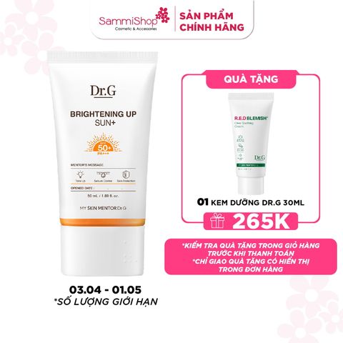 Dr.G Kem chống nắng Brightening Up Sun+ SPF50+ PA+++ 50ml