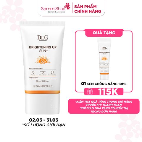 Dr.G Kem chống nắng Brightening Up Sun+ SPF50+ PA+++ 50ml