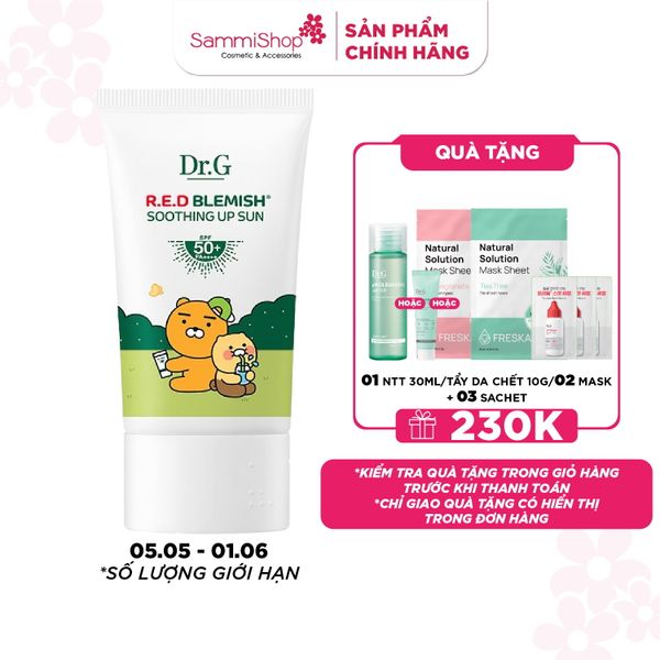 Dr.G Kem chống nắng R.E.D Blemish Soothing Up Sun SPF 50+ PA++++ 50ml Kakao ver