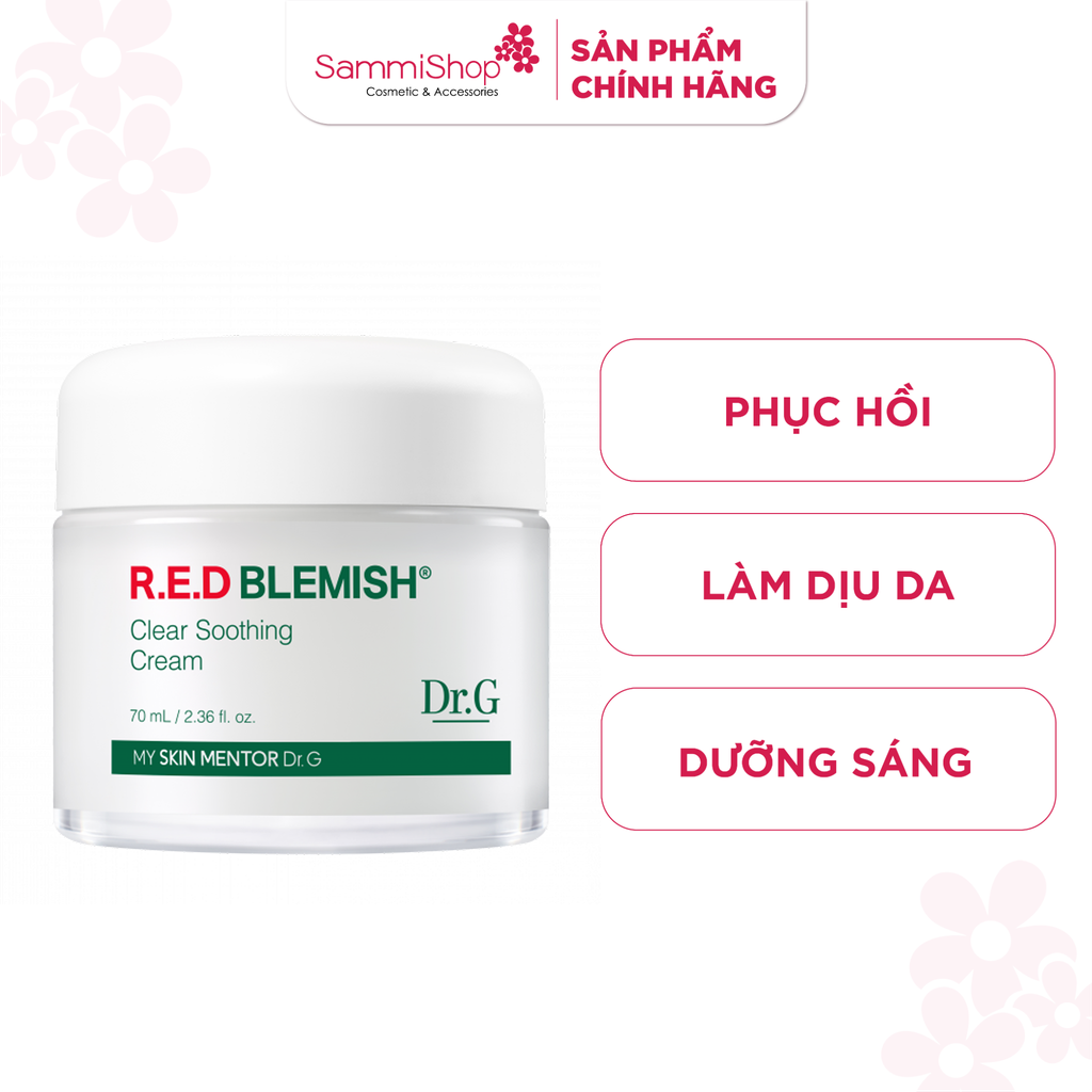 Dr.G Kem dưỡng R.E.D Blemish Clear Soothing Cream 70ml (new)Dr.G