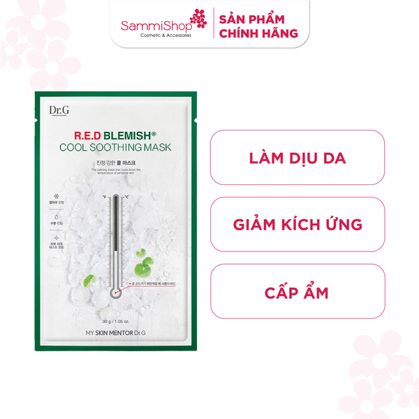 Dr.G Mặt nạ giấy R.E.D Blemish Cool Soothing Mask 30g