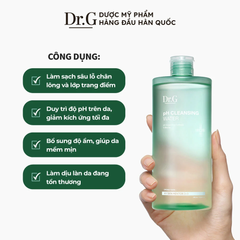 Dr.G Nước tẩy trang PH Cleansing Water 490ml