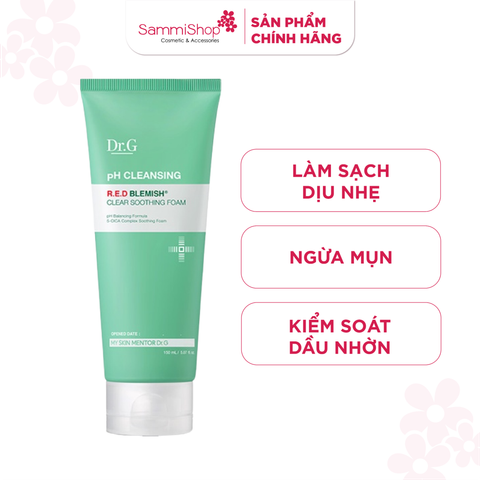 Dr.G Sữa rửa mặt pH Cleansing R.E.D Blemish Clear Soothing Foam 150ml