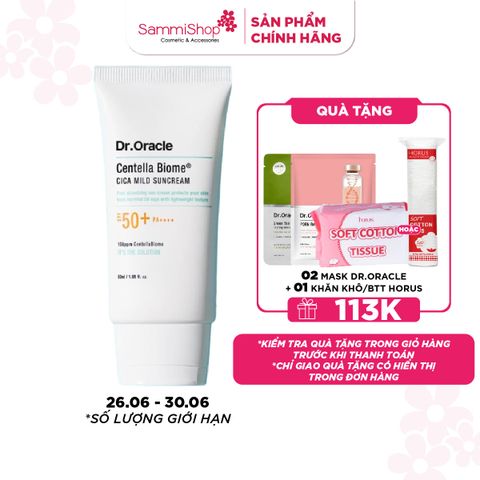 Dr.Oracle Kem chống nắng Centella Biome Cica Mild Suncream 50ml