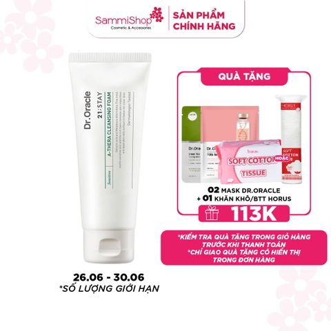 Dr.Oracle Sữa rửa mặt 21;STAY A-Thera Cleansing Foam 100ml