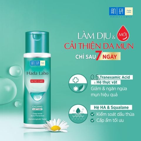 Hadalabo Dung dịch dưỡng ẩm Acne Care Calming Lotion 170ml
