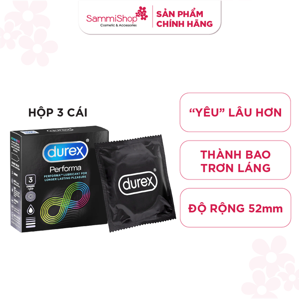 Durex Bao cao su Performa 3s