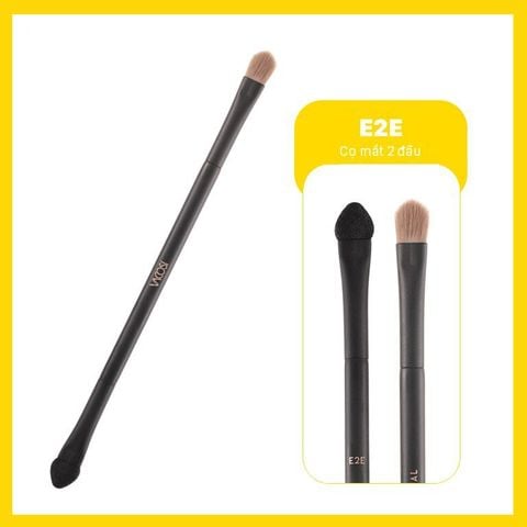 Vacosi Cọ phấn mắt 2 đầu E2E