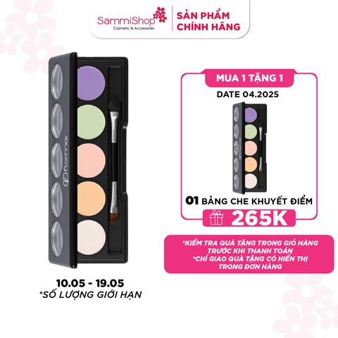 [10.05 - 19.05] Flormar Bảng che khuyết điểm Camouflage Palette Concealer 5 ô 7.5g