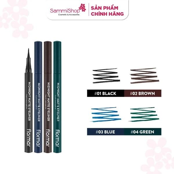 Flormar Bút kẻ mắt Midnight Matte Eyeliner