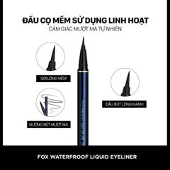 FOX Bút kẻ mắt Waterproof Liquid Eyeliner - GA01 (0.5g)