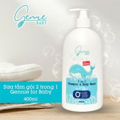 Gennie Tắm Gội Baby 2in1 for Baby 400ml