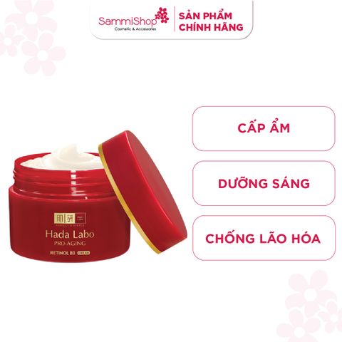Hadalabo Kem dưỡng Pro-Aging Retinol B3 Cream 50g
