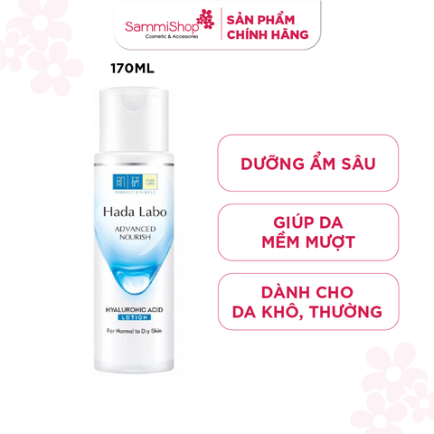 Hadalabo Dung dịch dưỡng ẩm Advanced Nourish Hyaluronic Acid Lotion ForNormal To DrySkin170ml