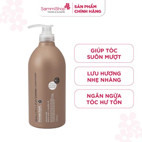 Kumano Salonlink Dầu xả phục hồi tóc hoa trà Amino Damage Repair Conditioner 1000ml