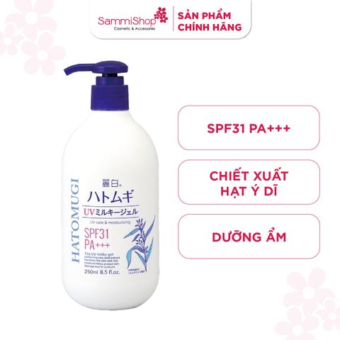Sữa dưỡng thể chống nắng Kumano Reihaku Hatomugi 250ml