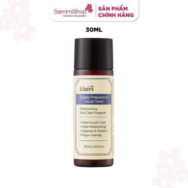 [FLASH SALE 03.03 - 31.03] Dear, Klairs nước hoa hồng Supple Preparation Facial Toner 30ml MỖI KHÁCH HÀNG CHỈ MUA 1 DEAL/ 1 ĐƠN HÀNG