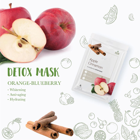HNB Mặt nạ giấy My Healthy Skin Detox Mask [Táo tươi & Quế]