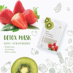 HNB Mặt nạ giấy My Healthy Skin Detox Mask [Dâu Tây & Kiwi]