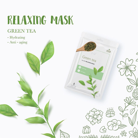 HNB Mặt nạ giấy My Skin Relaxing Mask [ Trà Xanh]