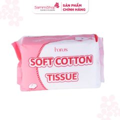 [HÀNG TẶNG KHÔNG BÁN] 1 QT Horus Bộ bông mút trang điểm Makeup Puff Set Và 1 QT Horus Khăn khô đa năng Soft Cotton Tissue 80pcs