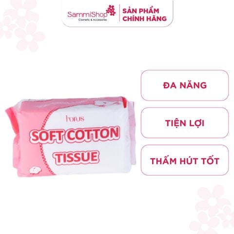 Horus Khăn khô đa năng Soft Cotton Tissue 80pcs