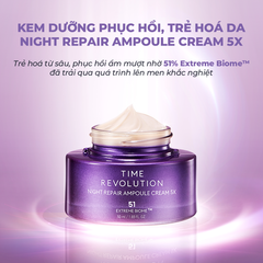 Missha Kem dưỡng da Time Revolution Night Repair Ampoule Cream 5X 50ml