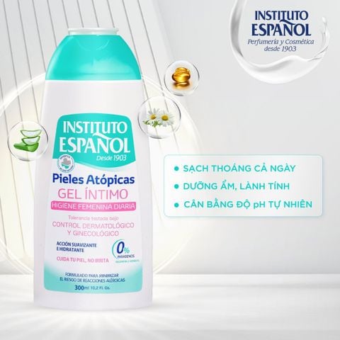 Instituto Español Dung dịch vệ sinh Pieles Atópicas Gel Íntimo 300ml