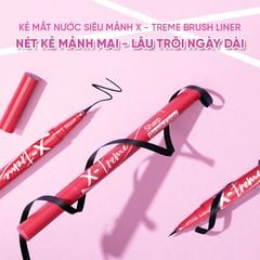 Silkygirl Kẻ mắt nước X-treme Sharp Brush Liner #01 Extreme Black 0.5ml