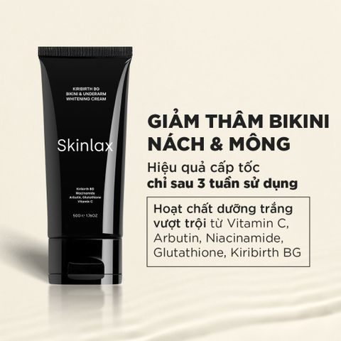 Skinlax Kem giảm thâm Kiribirth BG Bikini & Underarm Whitening Cream 50g