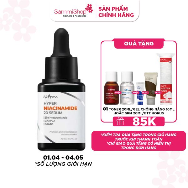 Isntree Tinh Chất Hyper Niacinamide 20 Serum 20ml