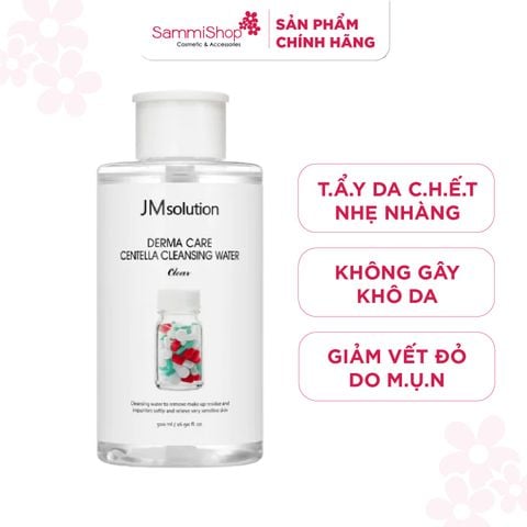 JMSolution Nước tẩy trang Derma Care Centella Cleansing Water Clear 500ml