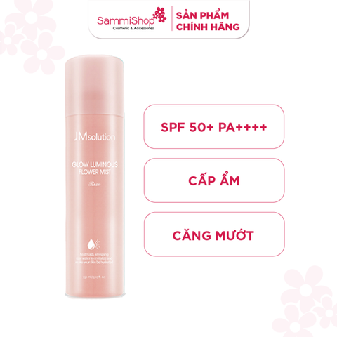 [ 02/03 - 10/03 ] JMsolution Xịt Chống Nắng Glow Luminous Flower Sun Spray Rose 180ml + Byphasse Nước tẩy trang Solution Micellaire Démaquillante Peaux, Sensibles, Sèches, Irritables 500ml