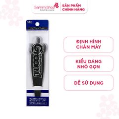 Kai Set 3 dao cạo lông mày cán dài màu đen