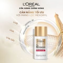 Loreal kem chống nắng Loreal Paris UV Defender Serum Invisible Fluid SPF 50+/PA ++++ Long UVA 50ml