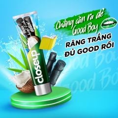 Closeup Kem đánh răng Trắng Răng Tự Nhiên Than Hoạt Tính Detox 230g